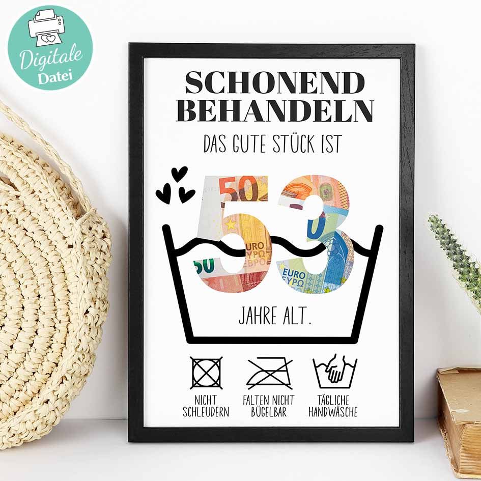 Geldgeschenk zum 54. Geburtstag Herzensprojekt Manufaktur