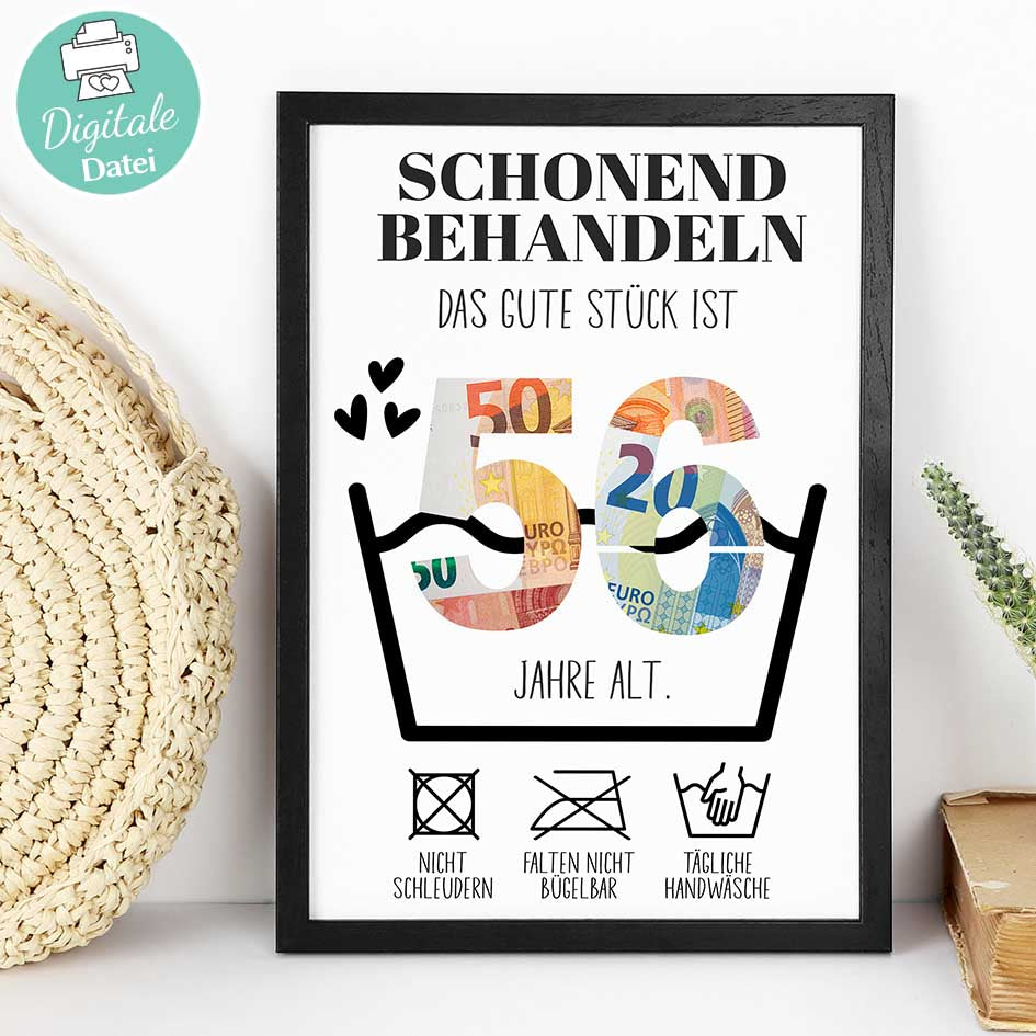 56. Geburtstag Geschenkidee