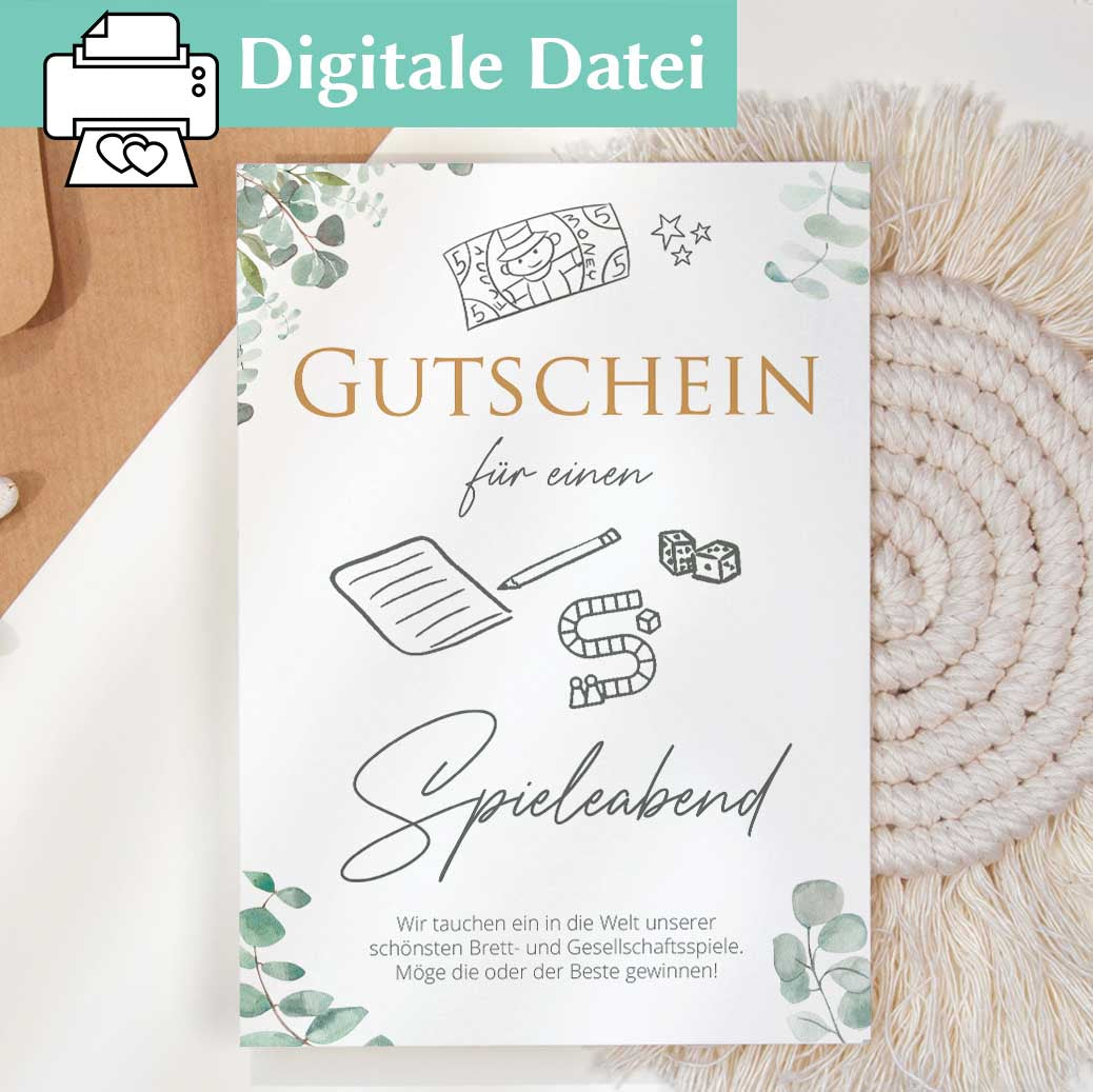 Gutschein Spieleabend Herzensprojekt Manufaktur