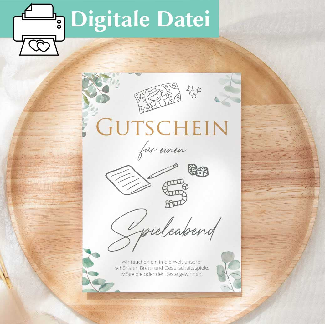 Gutschein Spieleabend Herzensprojekt Manufaktur