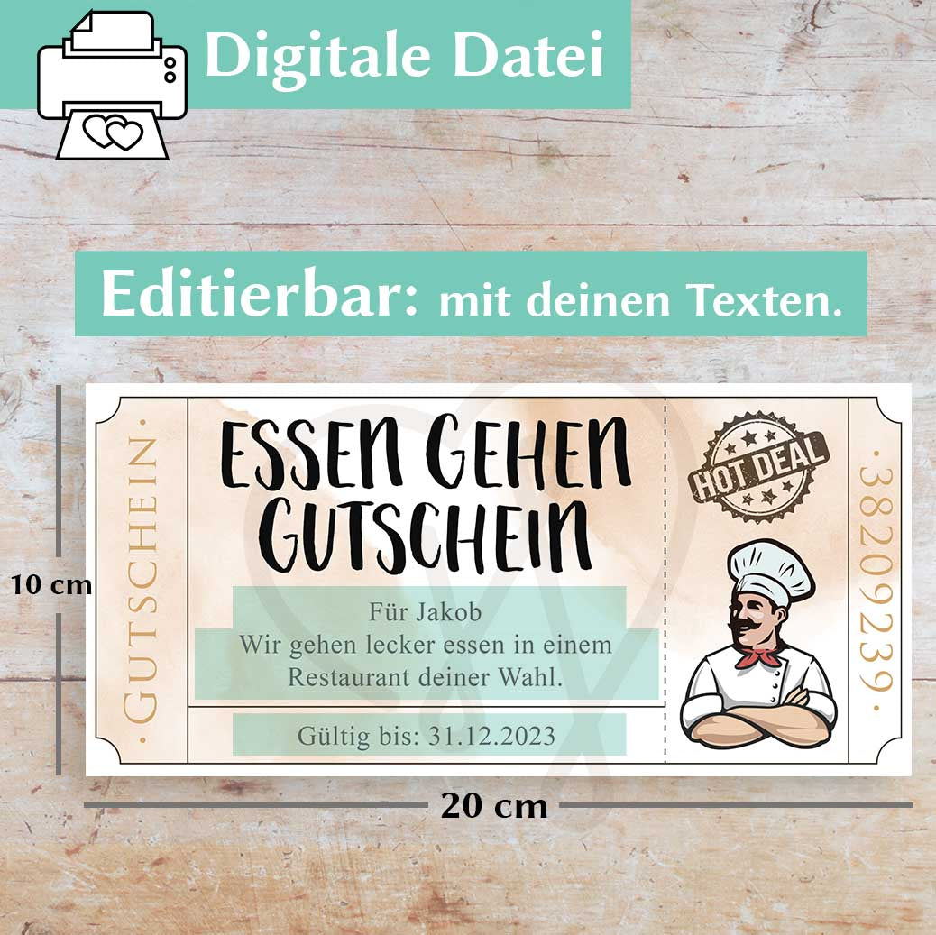Gutschein Essen gehen Herzensprojekt Manufaktur