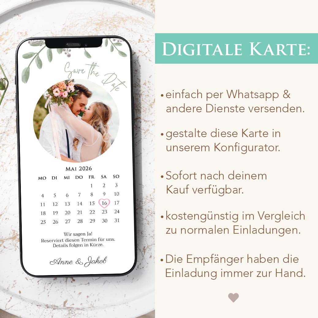 Save the Date WhatsApp Herzensprojekt Manufaktur