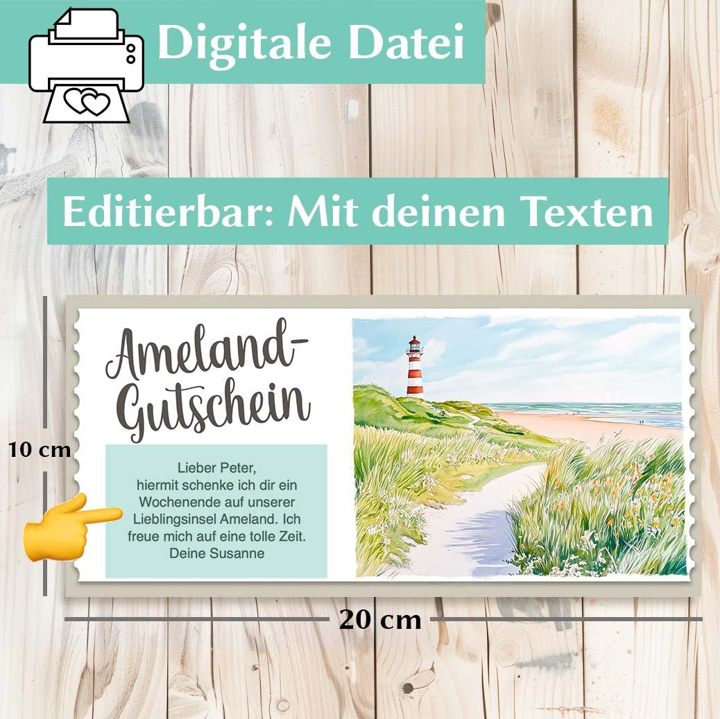 Ameland Gutschein Herzensprojekt Manufaktur