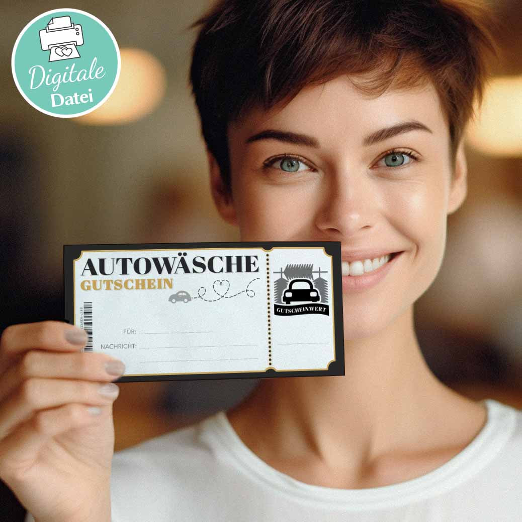 Autowäsche Gutschein Herzensprojekt Manufaktur