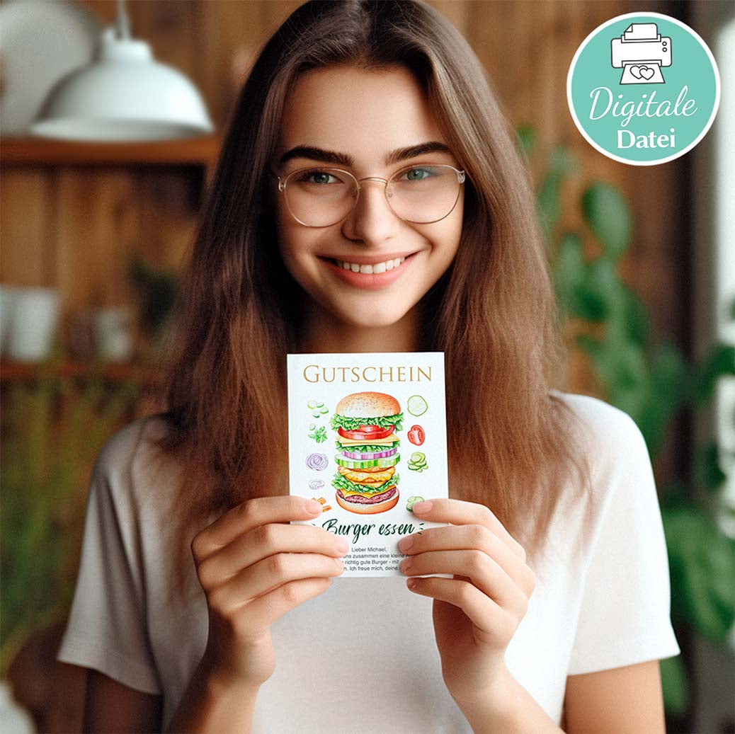 Burger Essen Gutschein Herzensprojekt Manufaktur