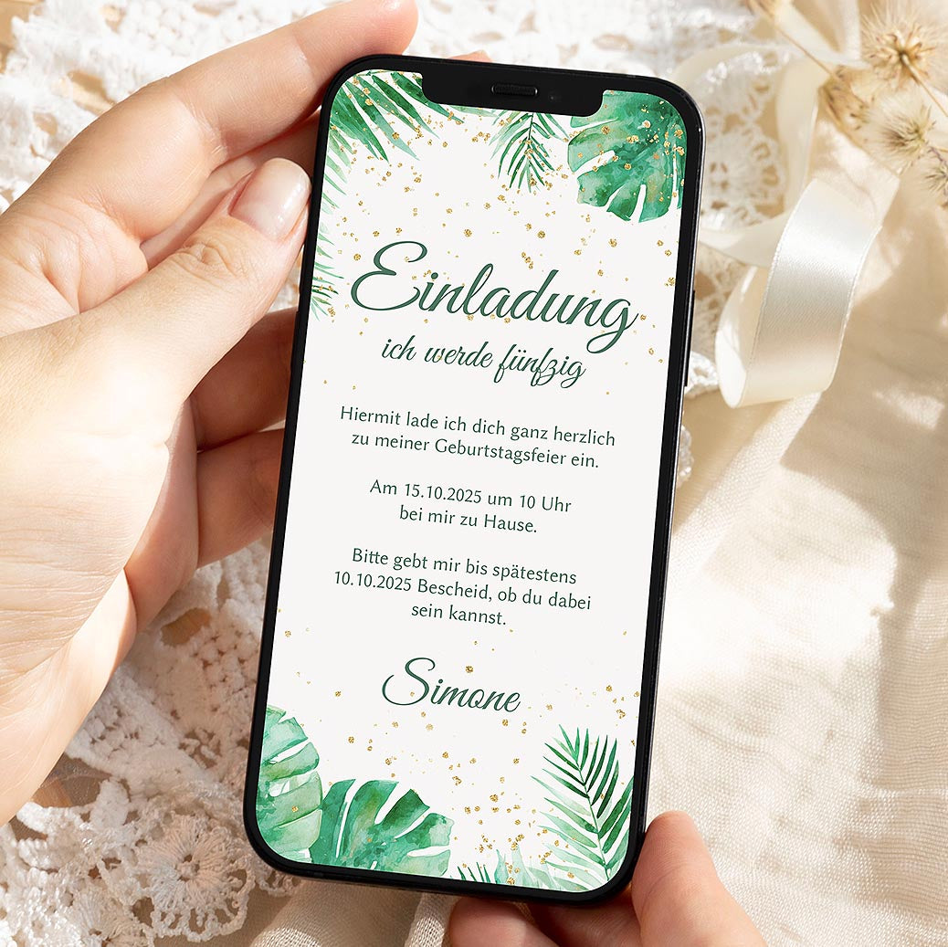 Save the Date WhatsApp Vorlage Herzensprojekt Manufaktur