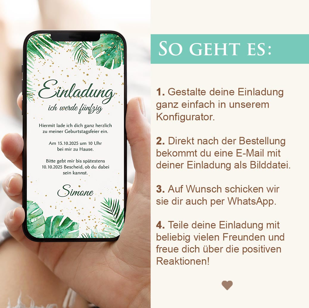 Save the Date WhatsApp Vorlage Herzensprojekt Manufaktur