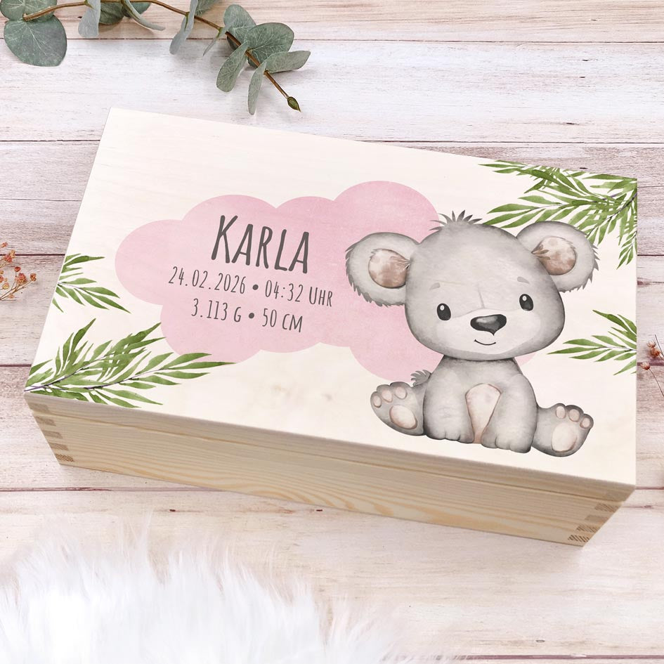 Erinnerungsbox Geburt "Koala" Herzensprojekt Manufaktur