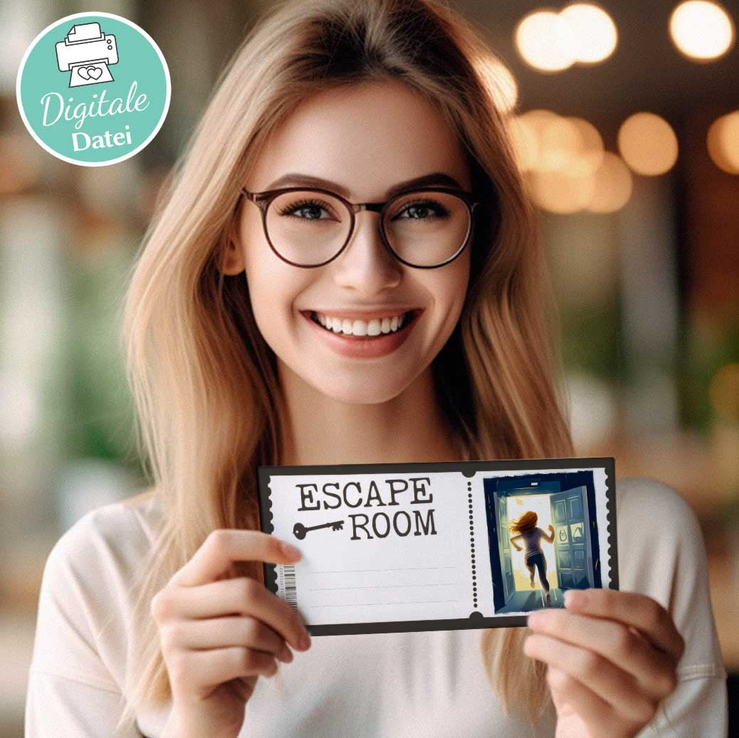 Escape Room Gutscheinvorlage Herzensprojekt Manufaktur