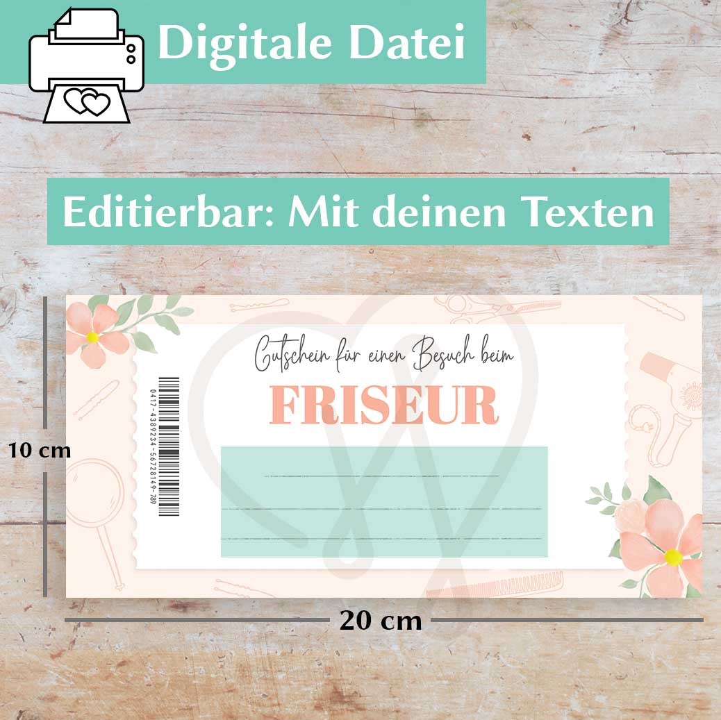 Friseurgutschein Herzensprojekt Manufaktur