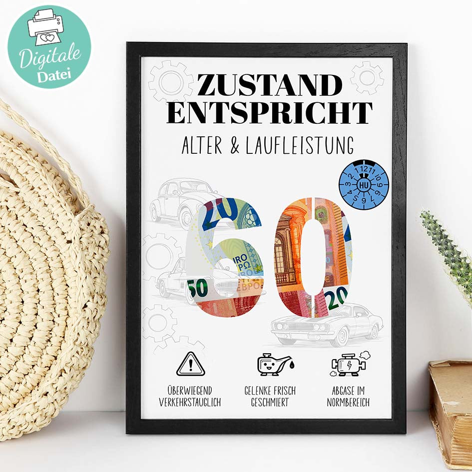 Geldgeschenk 60 Mann Herzensprojekt Manufaktur