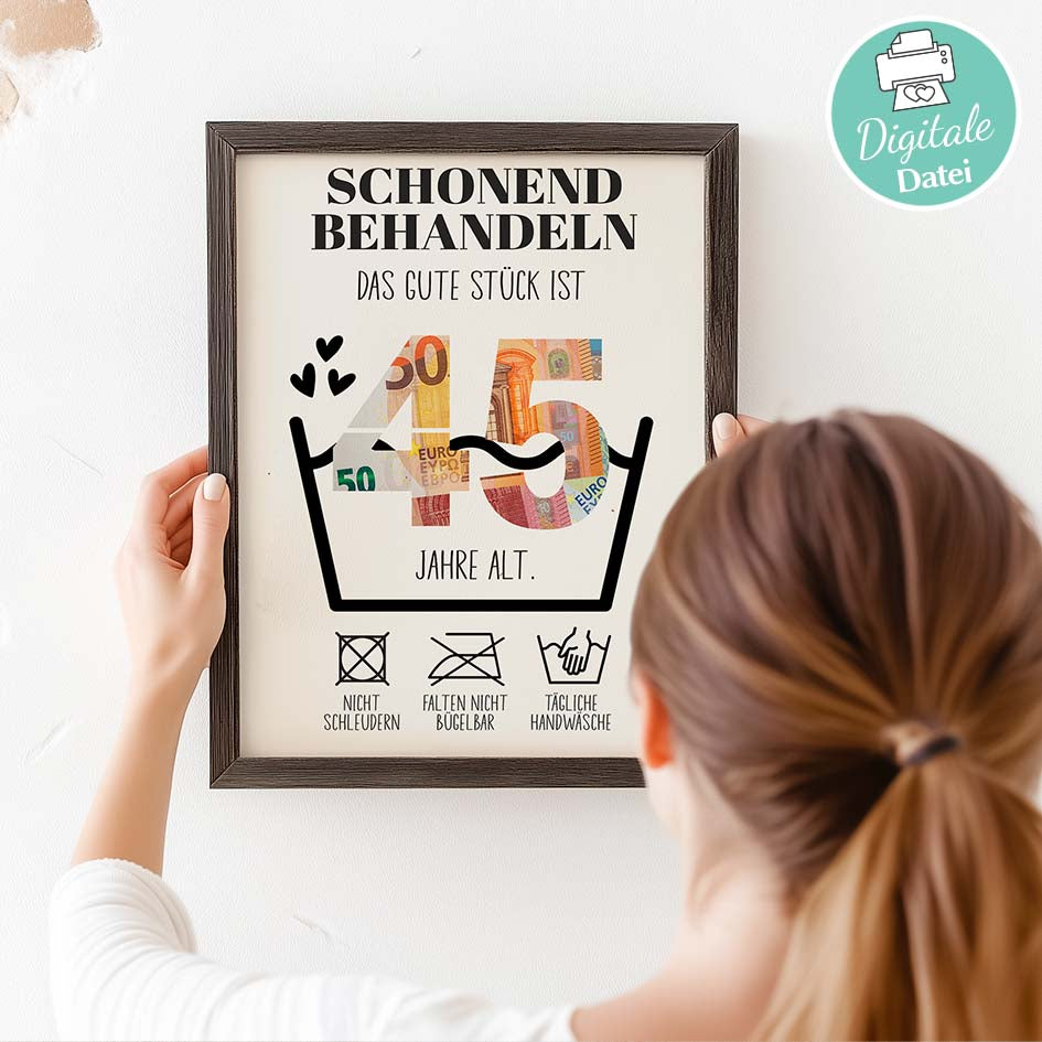 Geldgeschenk zum 45. Geburtstag Herzensprojekt Manufaktur