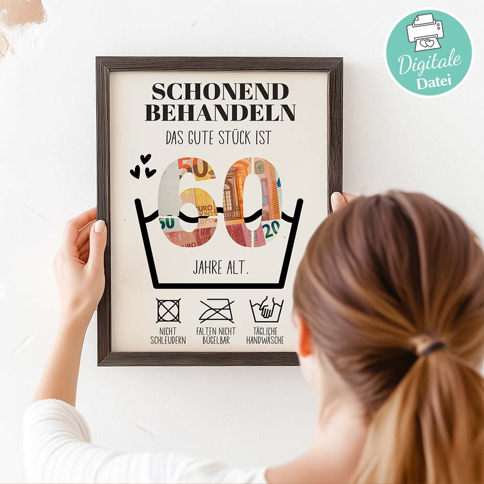 Geldgeschenk zum 60. Geburtstag Herzensprojekt Manufaktur