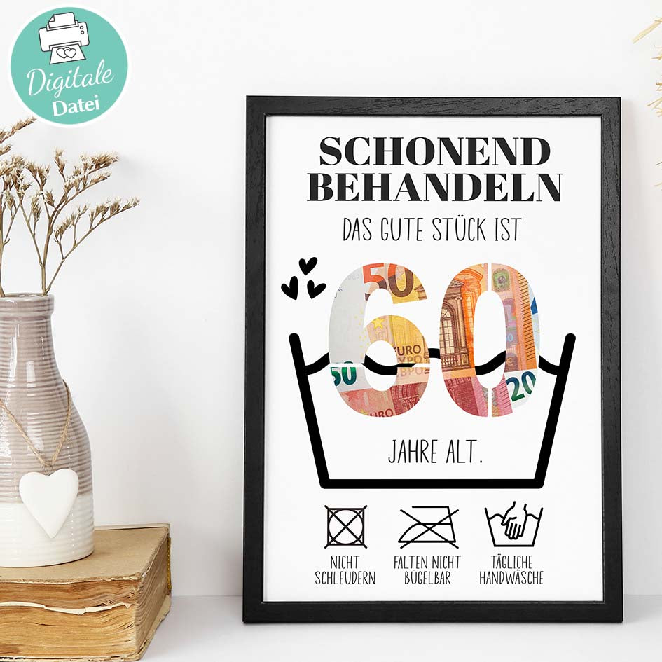 Geldgeschenk zum 60. Geburtstag Herzensprojekt Manufaktur