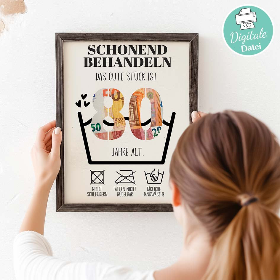 Geldgeschenk zum 80. Geburtstag Herzensprojekt Manufaktur