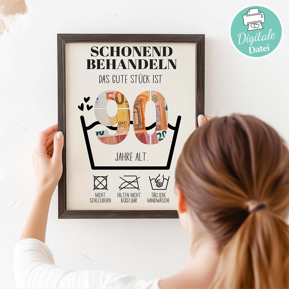 Geldgeschenk zum 90. Geburtstag Herzensprojekt Manufaktur