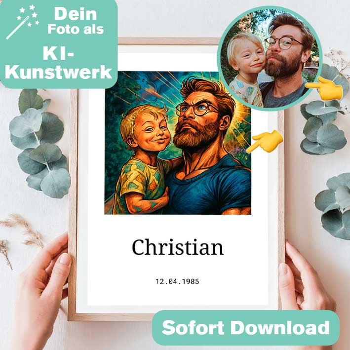 Superhelden Kunstdruck zum Geburtstag Herzensprojekt Manufaktur