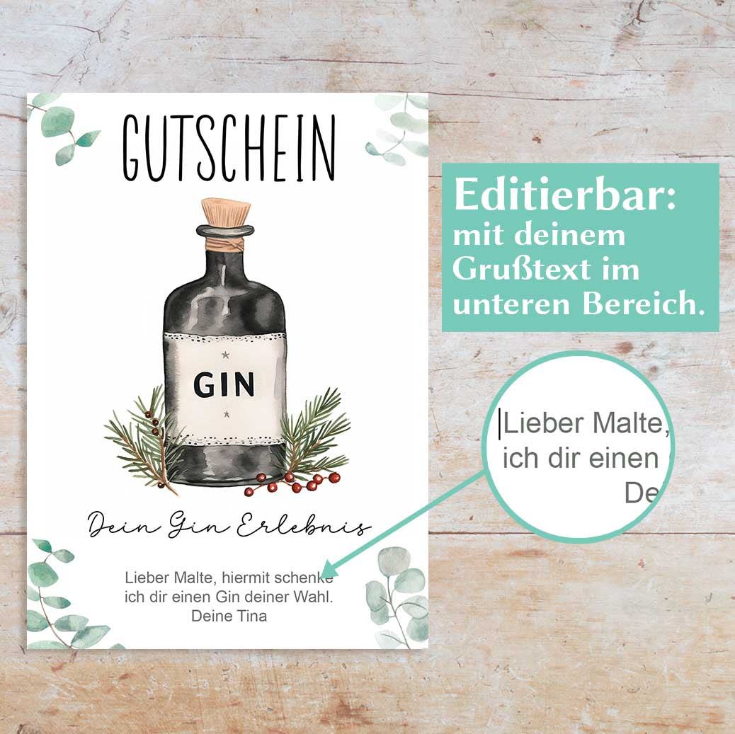 Gin Gutschein Herzensprojekt Manufaktur
