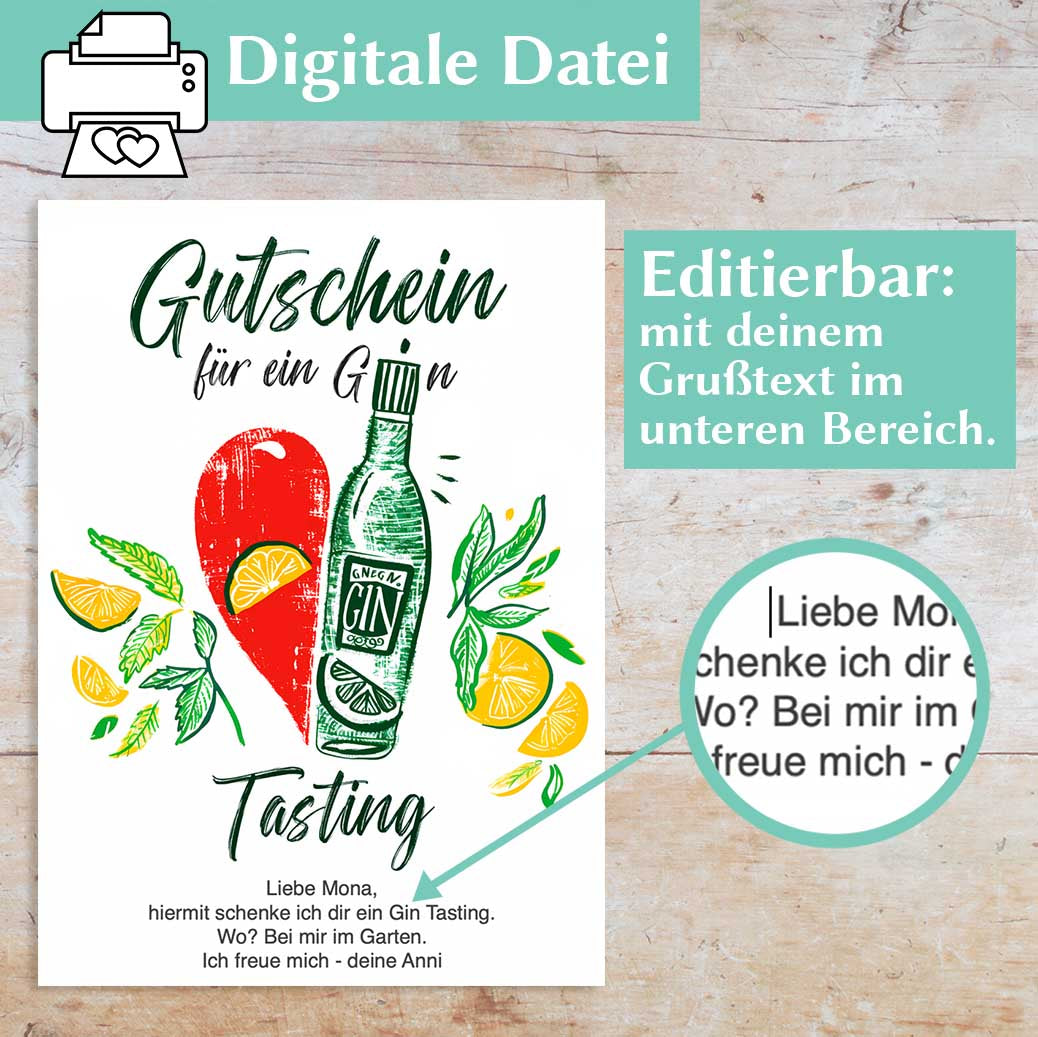 Gin Tasting Gutschein Herzensprojekt Manufaktur