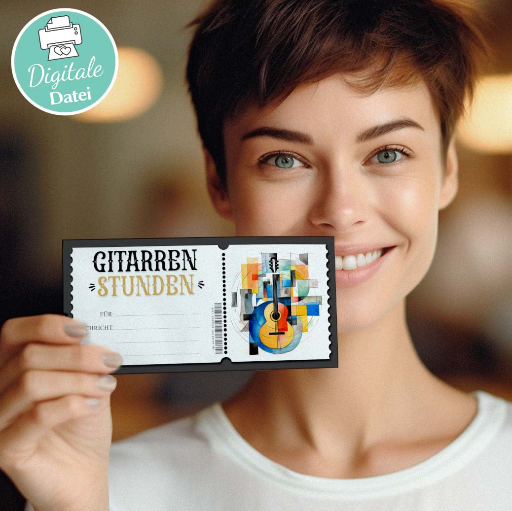 Gutschein Gitarrenunterricht Herzensprojekt Manufaktur