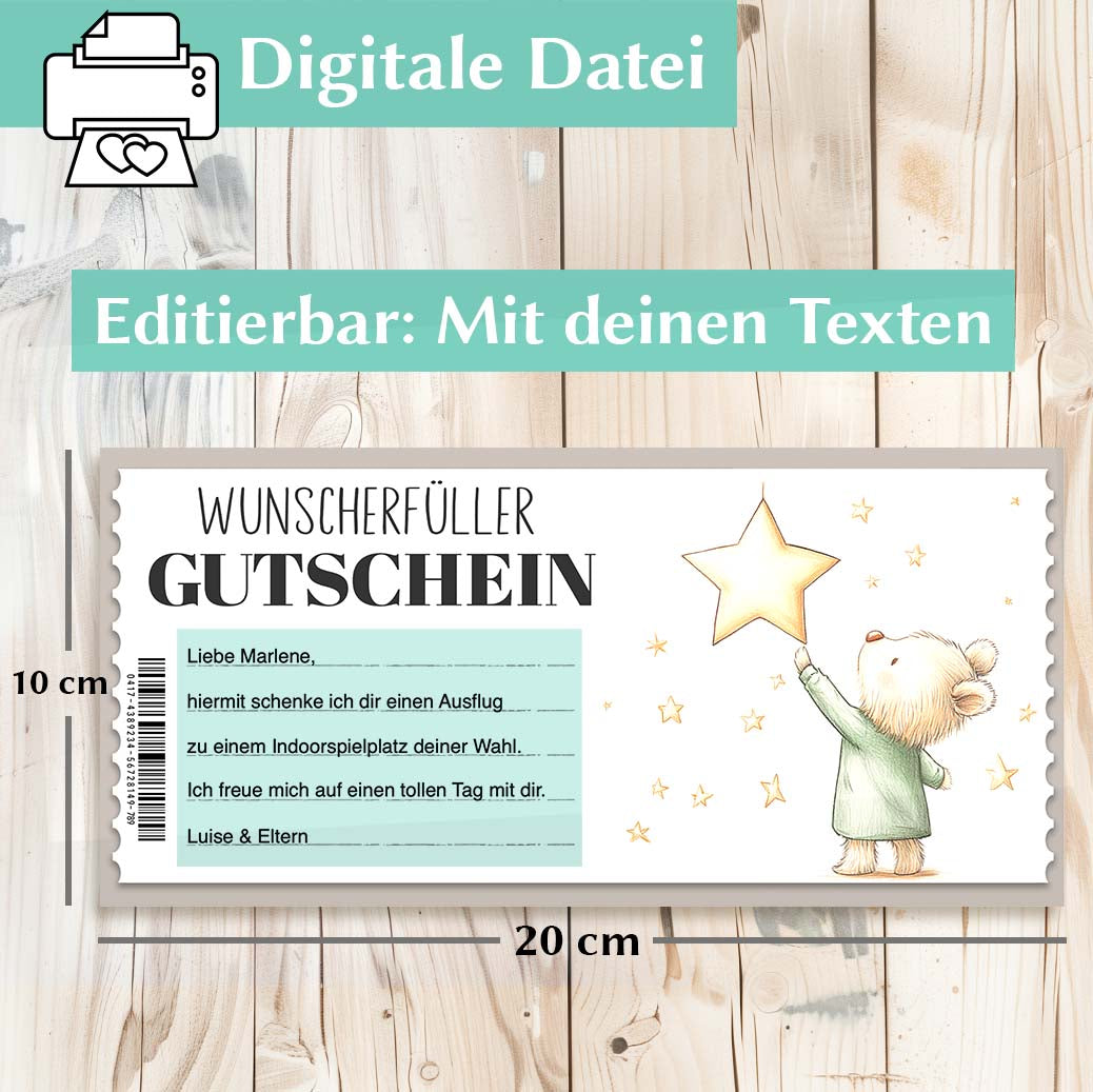 Gutschein für Kinder Herzensprojekt Manufaktur