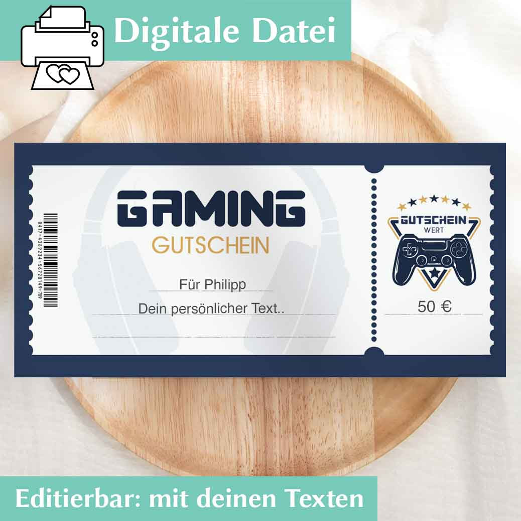 Gaming Gutschein Herzensprojekt Manufaktur