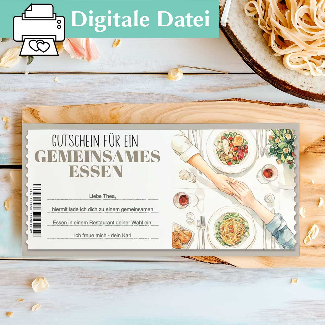 Gutschein gemeinsam Essen Herzensprojekt Manufaktur