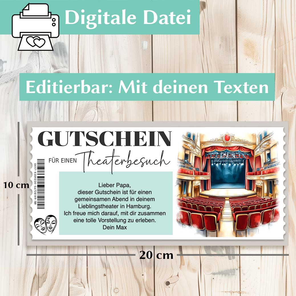Gutschein Theaterbesuch Herzensprojekt Manufaktur