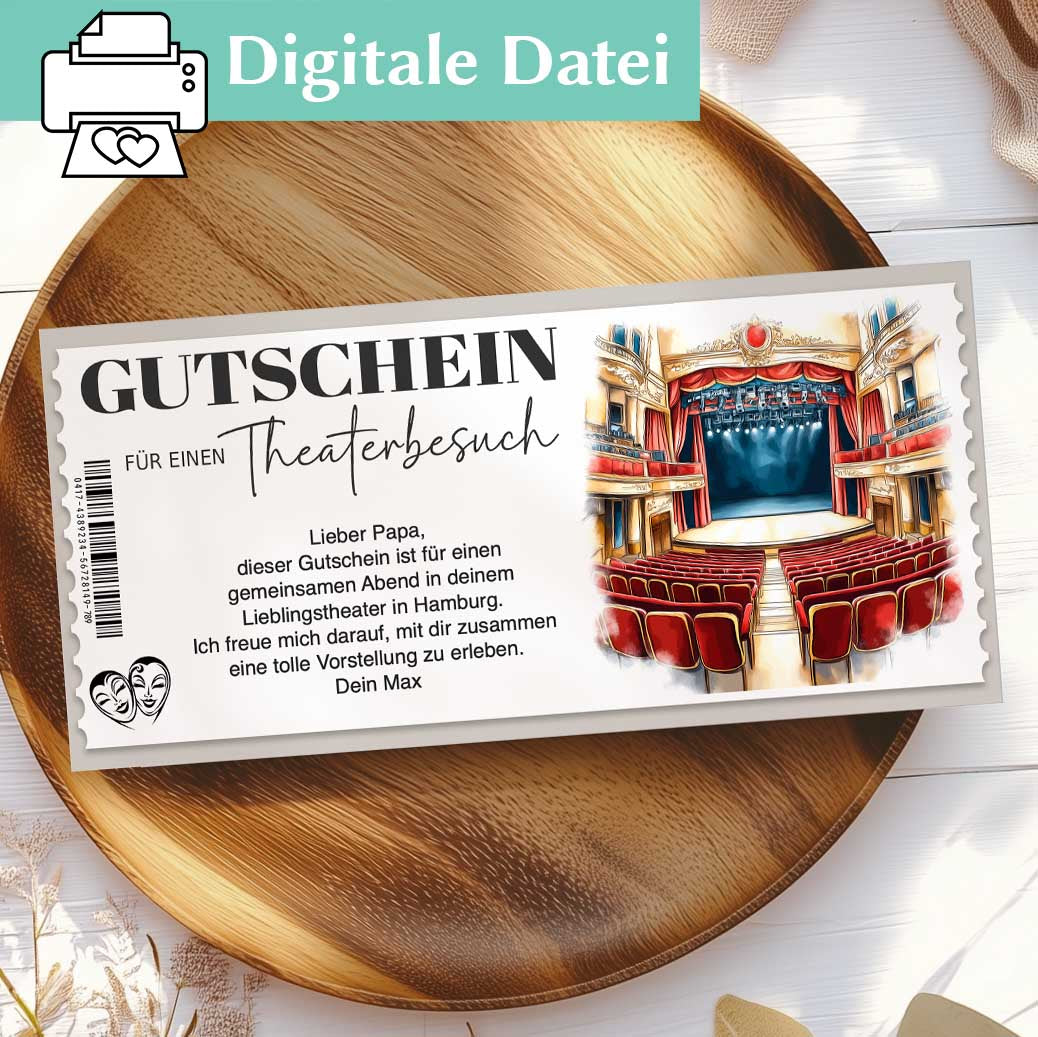 Gutschein Theaterbesuch Herzensprojekt Manufaktur