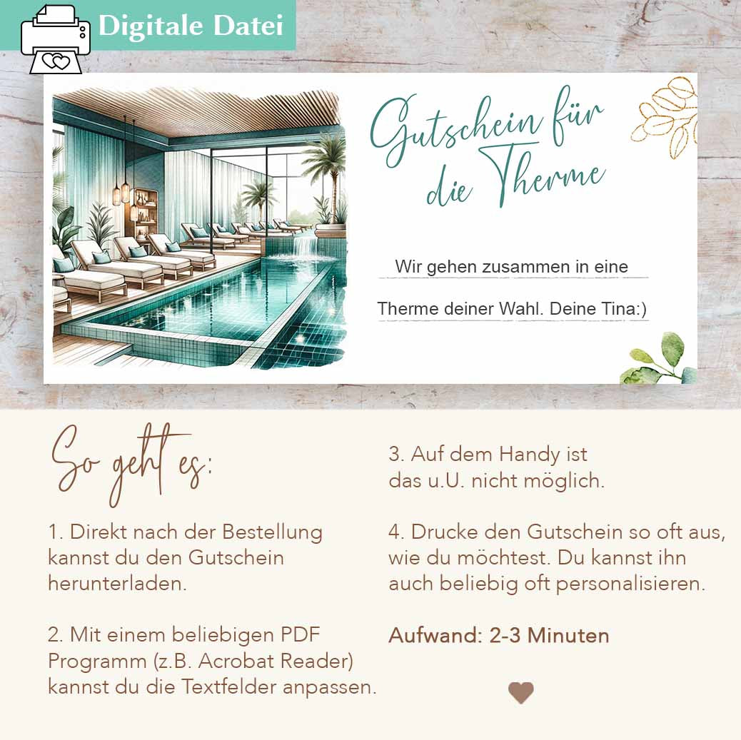 Gutschein Therme Herzensprojekt Manufaktur