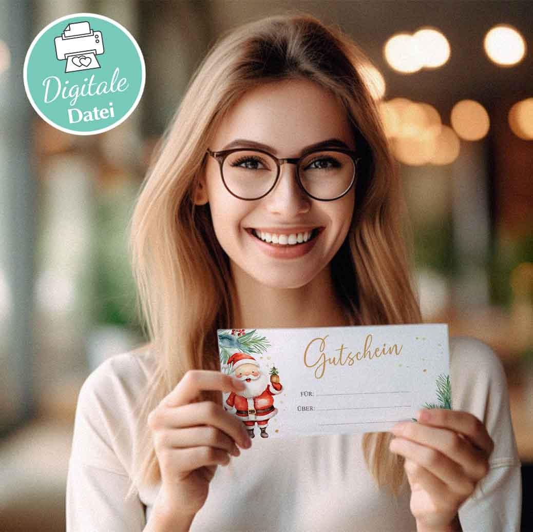 Gutschein Vorlage Weihnachten Herzensprojekt Manufaktur