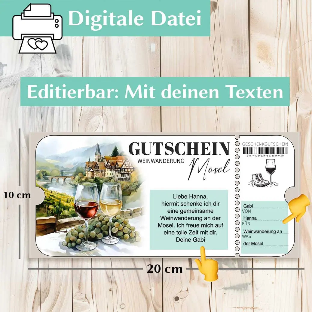 Gutschein Weinwanderung Herzensprojekt Manufaktur