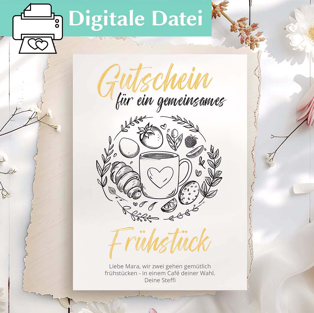 Frühstücksgutschein Herzensprojekt Manufaktur