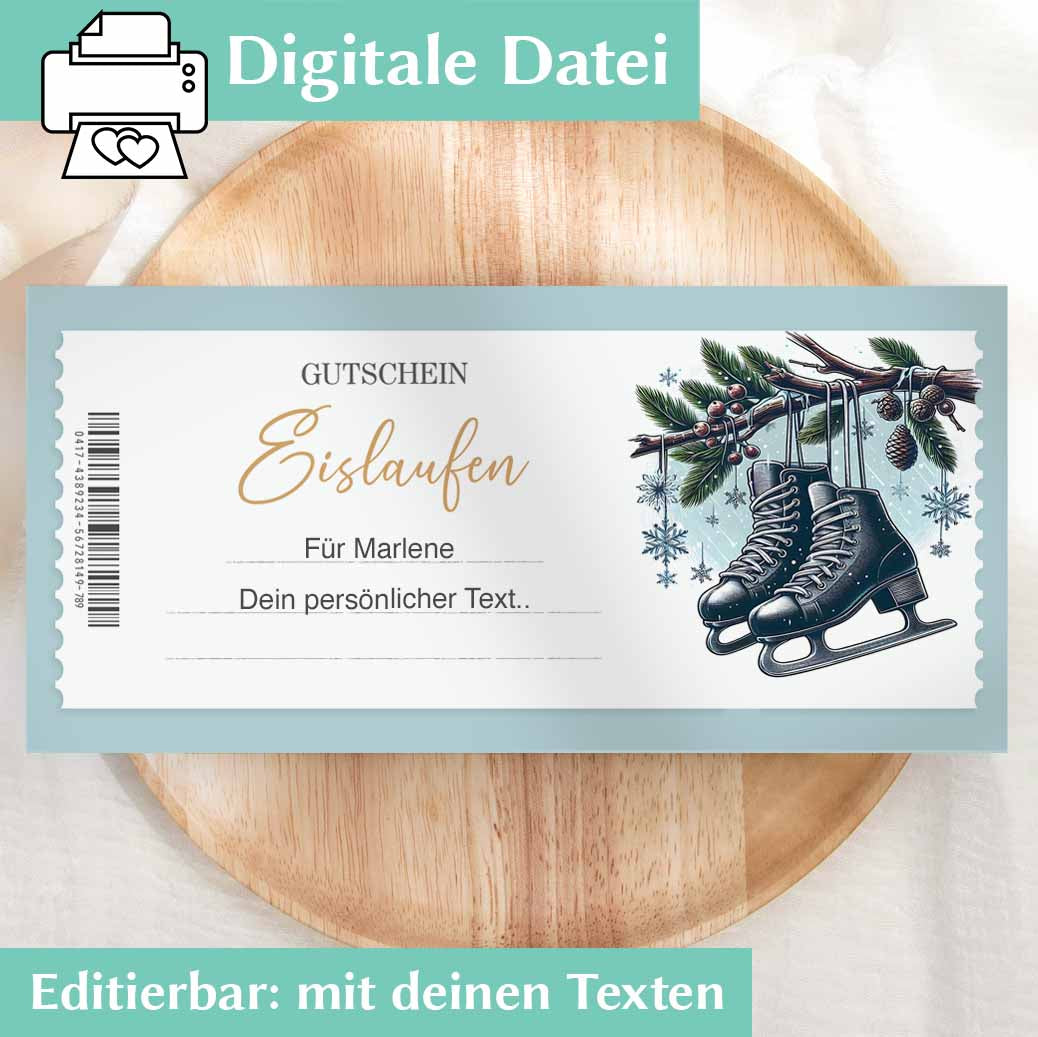 Gutschein Eislaufen Herzensprojekt Manufaktur