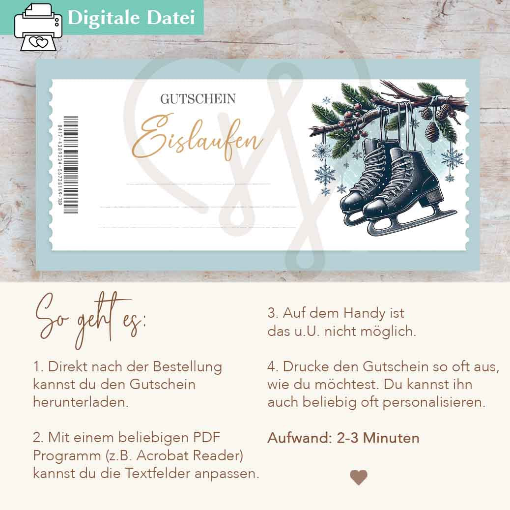 Gutschein Eislaufen Herzensprojekt Manufaktur