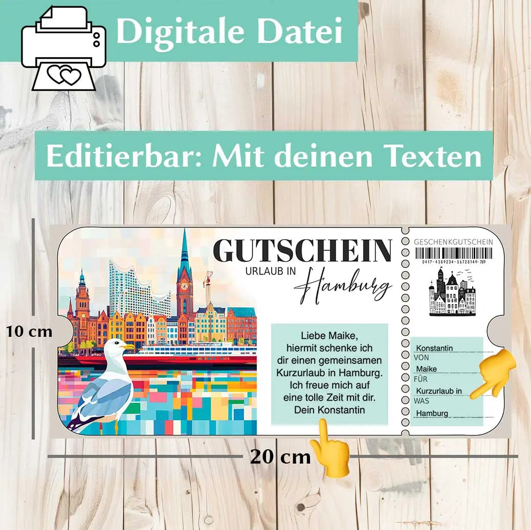 Gutscheinvorlage Hamburg Herzensprojekt Manufaktur