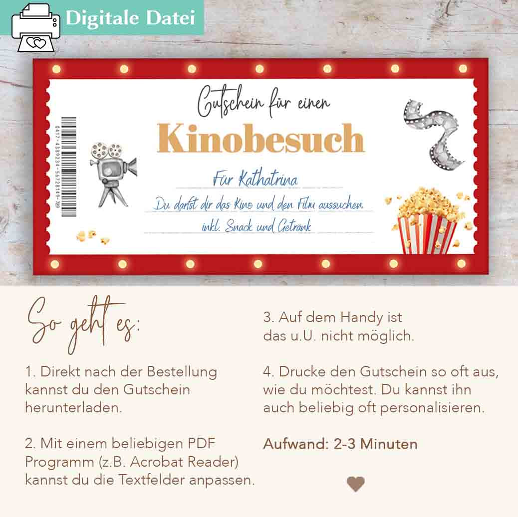 Kinogutschein Herzensprojekt Manufaktur