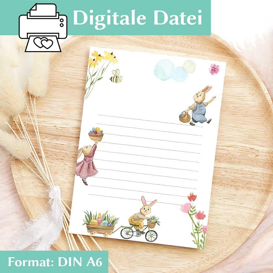 Osterhase Brief Herzensprojekt Manufaktur