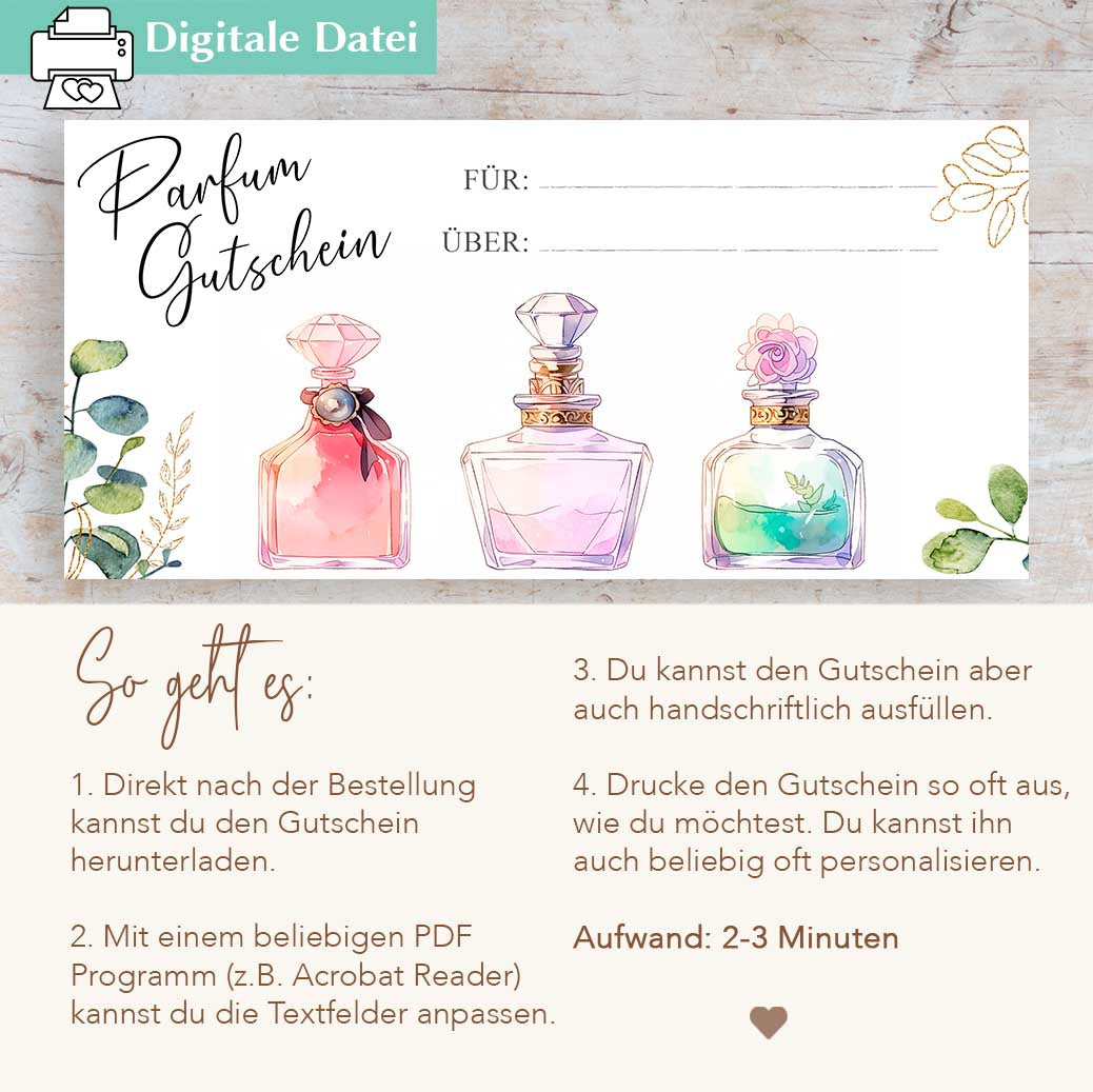 Parfum Gutschein Herzensprojekt Manufaktur