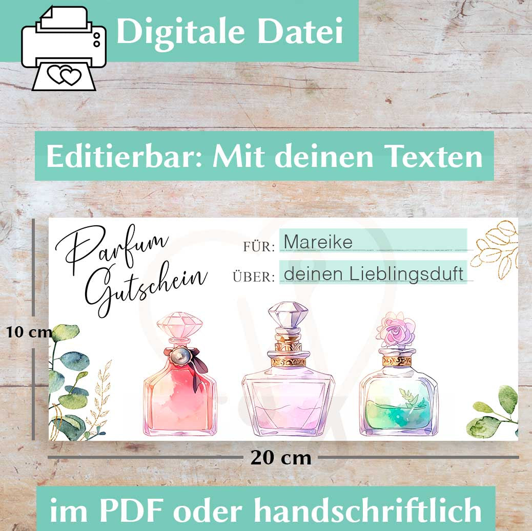 Parfum Gutschein Herzensprojekt Manufaktur