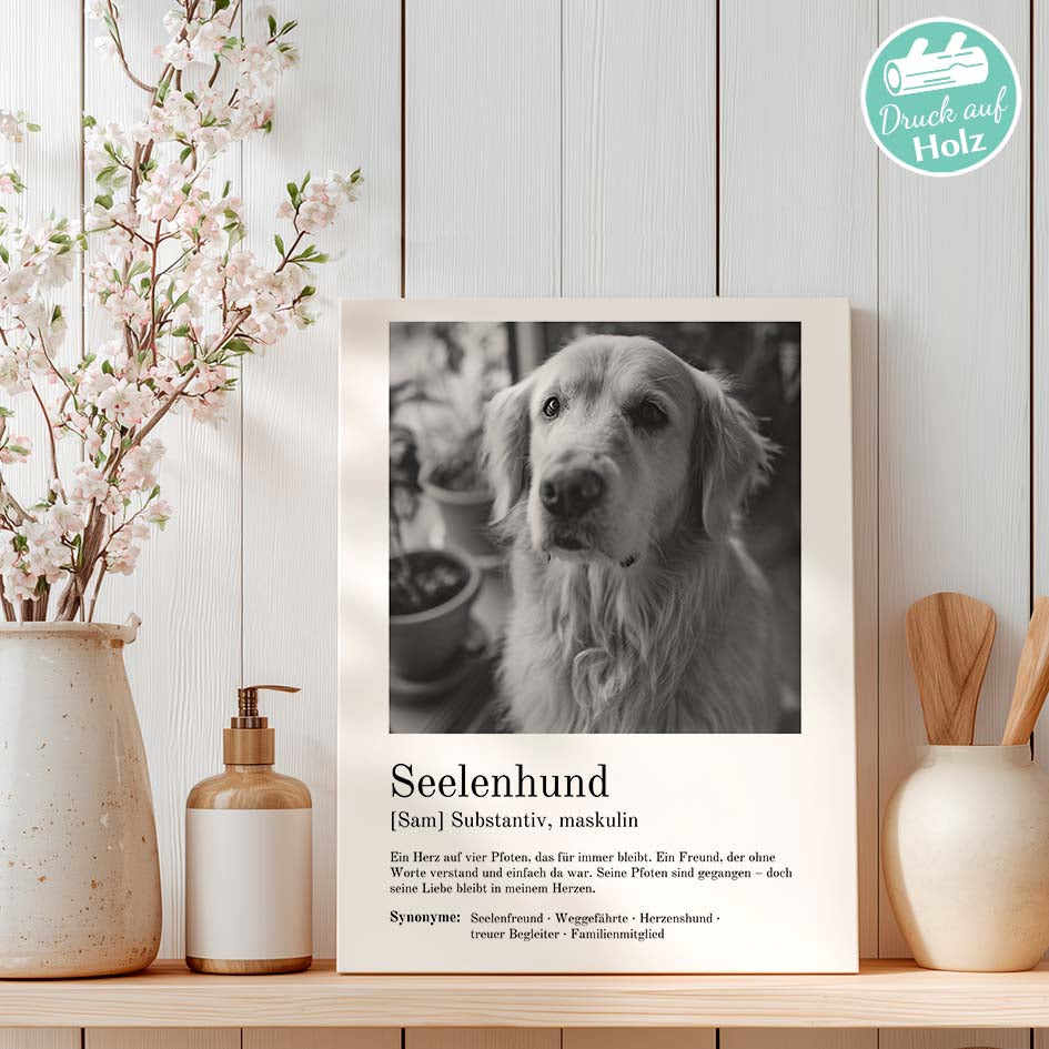 Personalisierte Erinnerung Hund Herzensprojekt Manufaktur