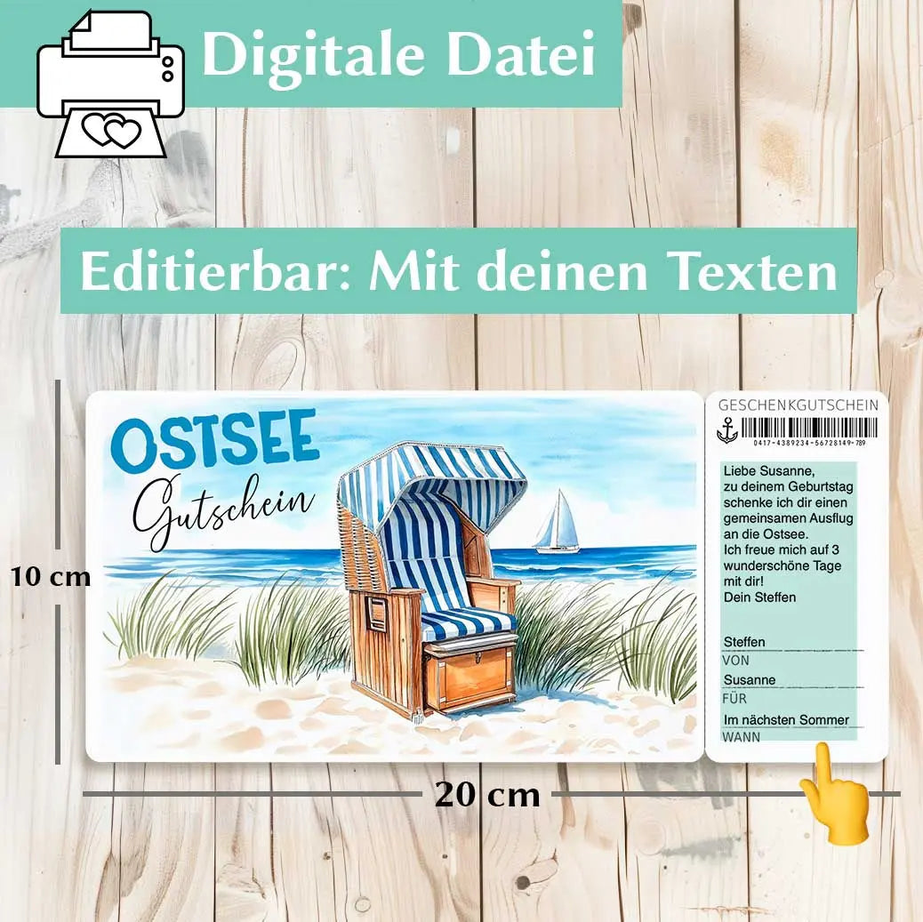 Reisegutschein Ostsee Herzensprojekt Manufaktur