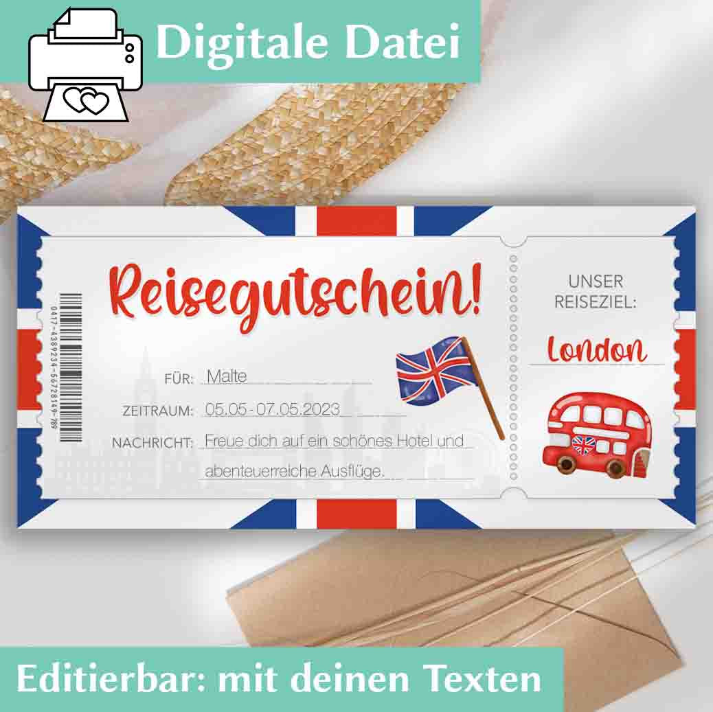 Reisegutschein London Herzensprojekt Manufaktur