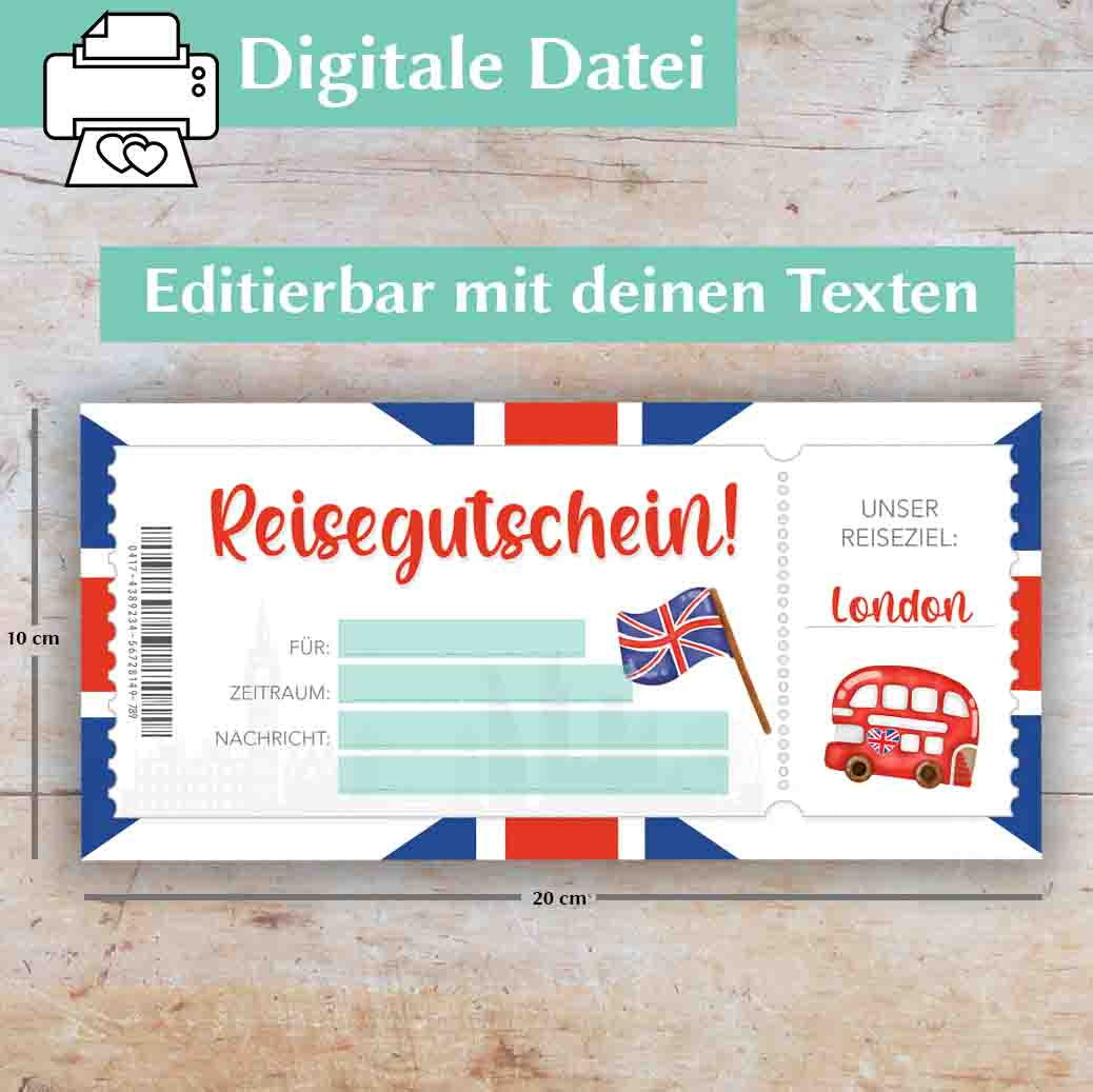 Reisegutschein London Herzensprojekt Manufaktur