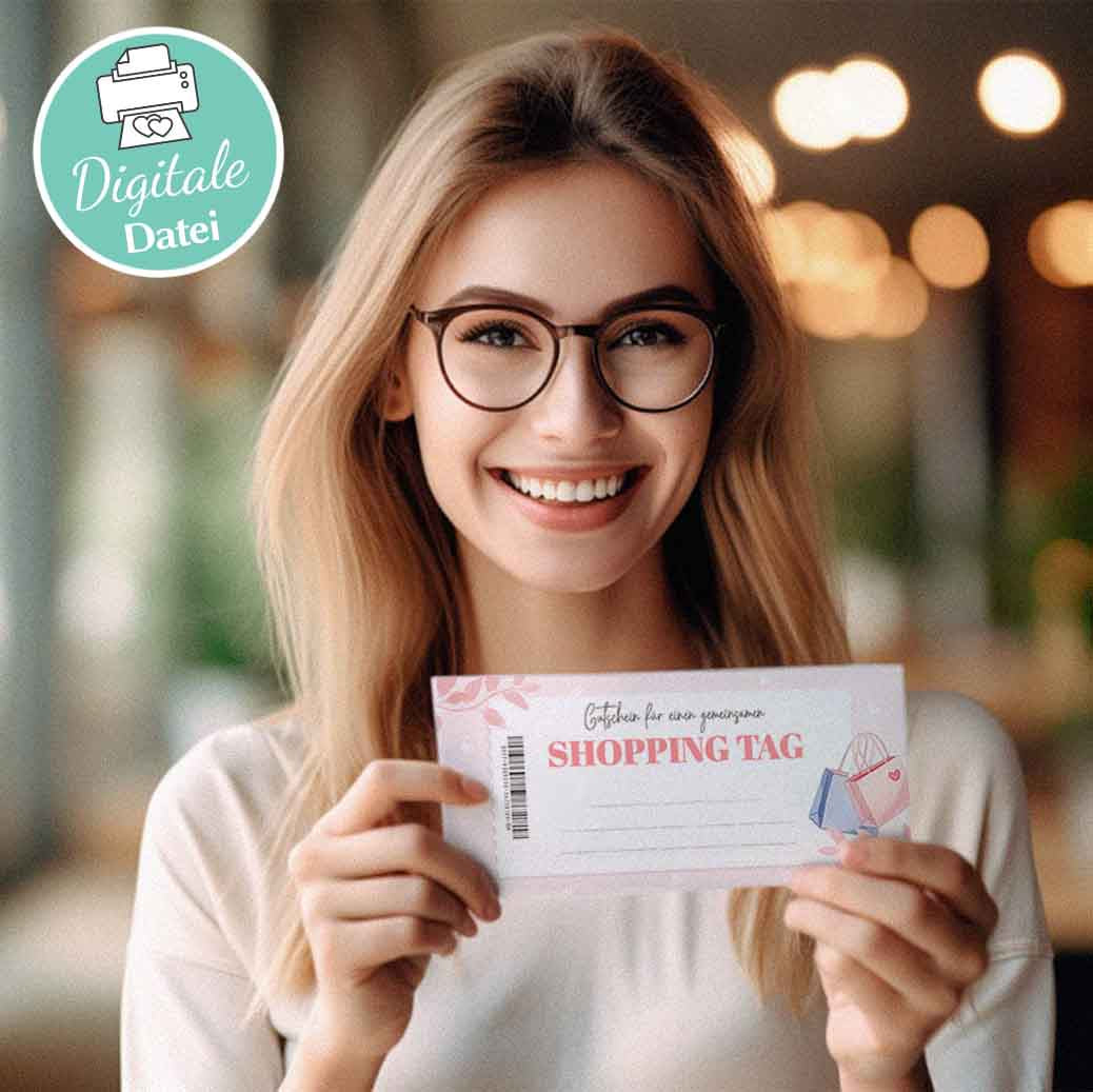 Gutschein Shopping Tag Herzensprojekt Manufaktur