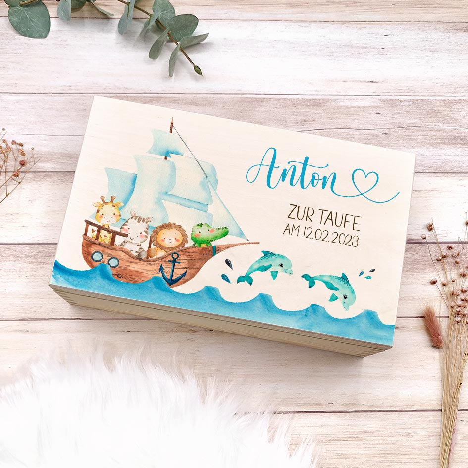 Erinnerungsbox zur Taufe Herzensprojekt Manufaktur