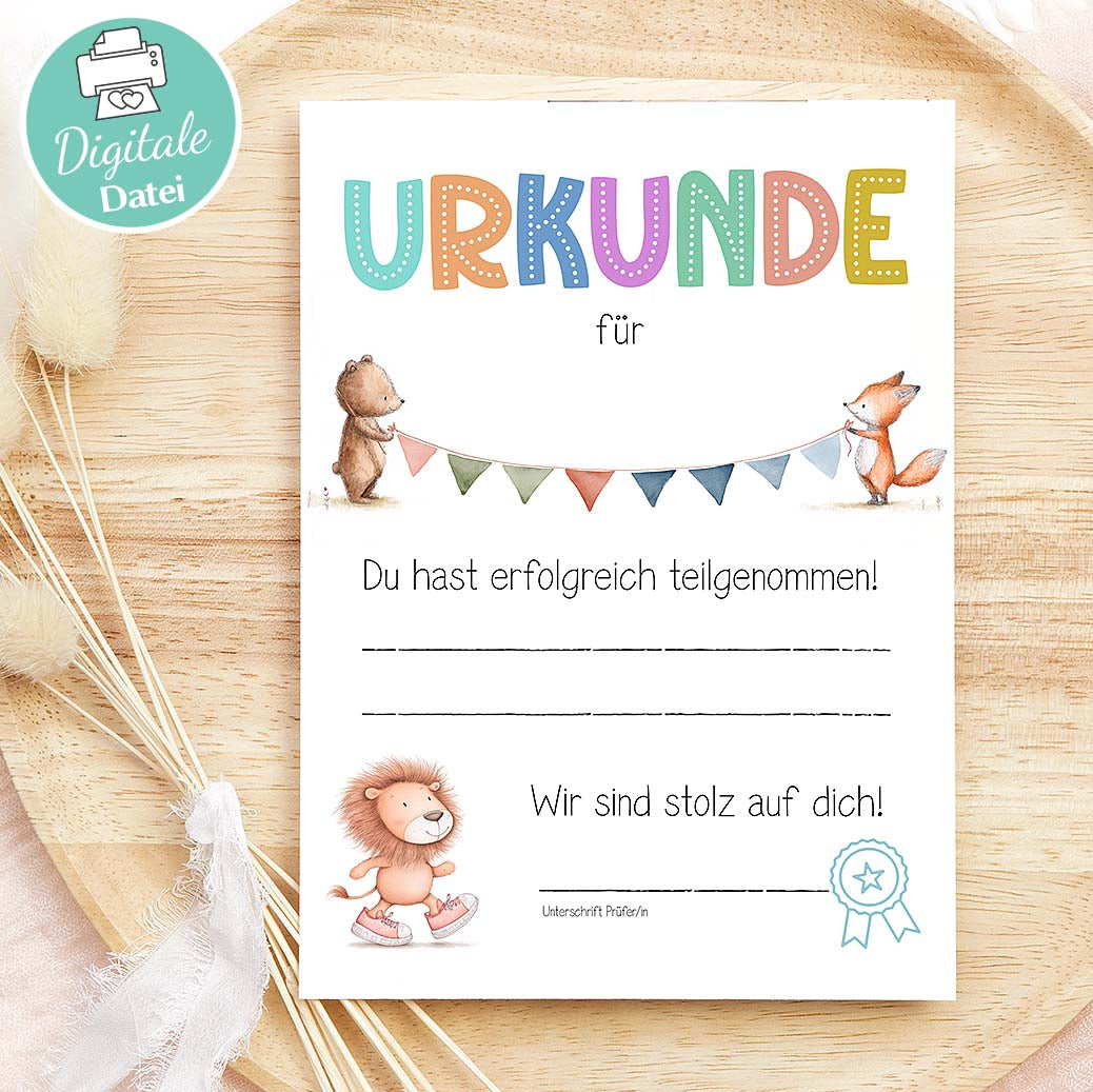 Urkunde Vorlage Herzensprojekt Manufaktur