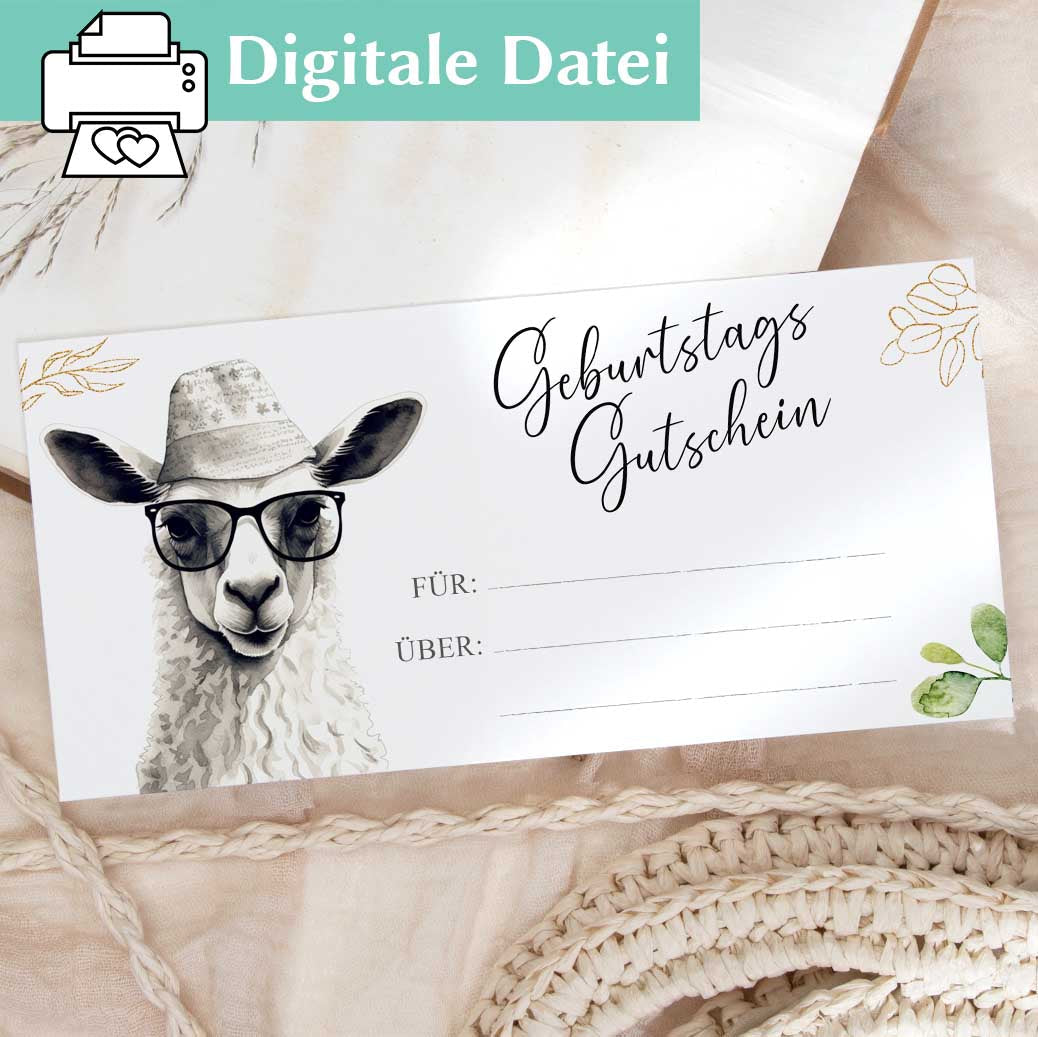 Vorlage Geburtstag Gutschein Herzensprojekt Manufaktur