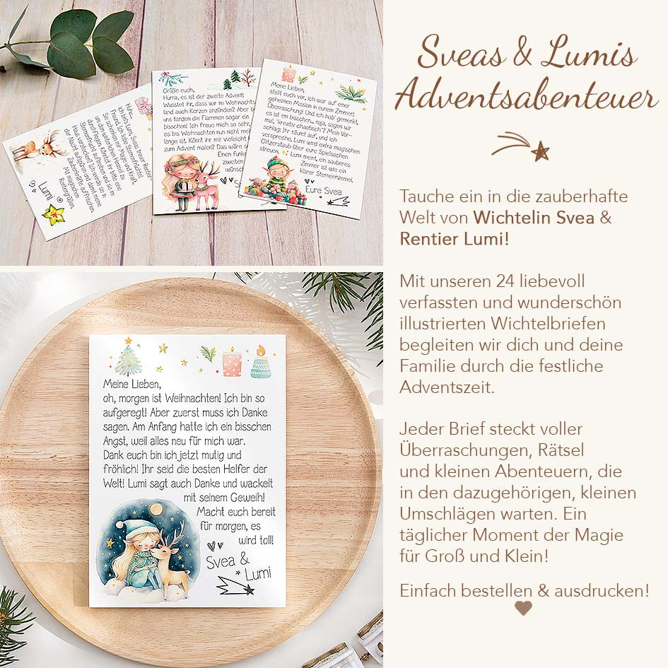 Wichtelbriefe Svea & Lumi 2023 Herzensprojekt Manufaktur