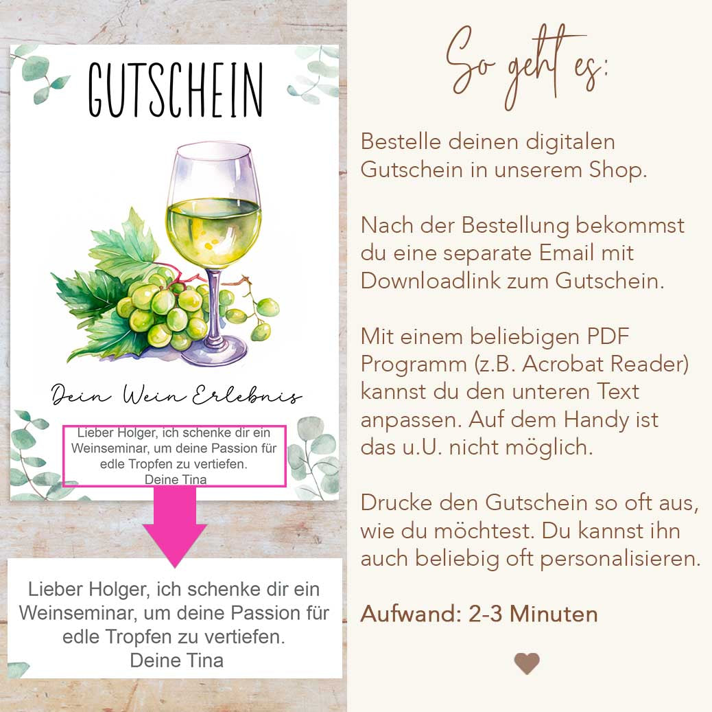 Wein Gutschein Herzensprojekt Manufaktur